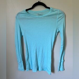 Long Sleeve Blue Top